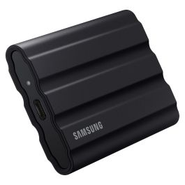 Samsung MU-PE2T0S Portable SSD T7 Shield 2TB USB 3.2 Gen 2, 1050 MB/s Lectura, 1000 MB/s Escritura, Resistente Agua y Polvo, Negro