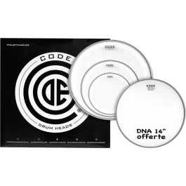 CODE Generator Clear Rock Transparente (10", 12", 16" + Dna 14") Parches de Batería Precio: 62.50000053. SKU: B1KJWZG5KK