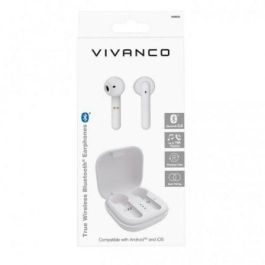 Auriculares Bluetooth Vivanco Urban Pair con estuche de carga/ Autonomía 4h/ Blancos