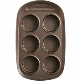 Pyrex 1452001 Molde para Muffins Redondo Acero al Carbono Antiadherente 6 Cavidades