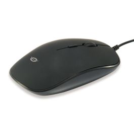 Conceptronic Ratón Óptico USB Regas01B con Interruptor DPI 800/1000/1200 y Diseño Ergonómico para Diestros y Zurdos