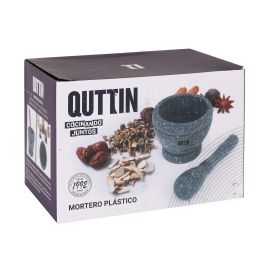 Quttin Mortero con Mazo de Plástico, 11 x 9 cm (12 Unidades)