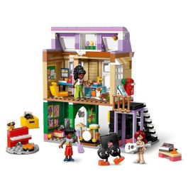 LEGO 42653 Friends Tienda de Música y Apartamento Set de Construcción con 3 Minipersonajes y Corgi para Niños y Niñas +7 Años