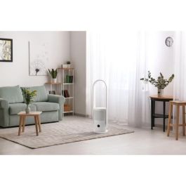 Oceanic OCEAVCPURW1 Ventilador Purificador de Aire con filtro, sin aspas, oscilación, 35W, 80cm, temporizador 8h, mando a distancia