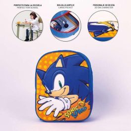 Mochila infantil 3D sonic 31 cm