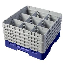CAMBRO - 9S958-186 - Cesta de lavado 9 comp. 5 alturas - 14,8 cm Ø máx. - alt. máx. 25,8 cm - 50 x 50 x 30,8 cm - Azul marino Precio: 111.4999996. SKU: B1KHDLPTSA