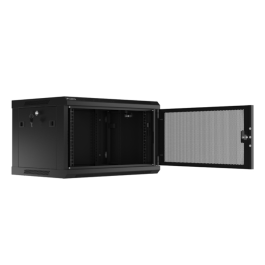 Lanberg Armario Rack 19 Pulgadas 6U 600x450mm Negro para Montaje en Pared
