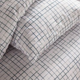 Juego de cama - TODAY Crazy - Estampado de cuadros - 2 personas - 220 x 240 cm - Blanco Juego de cama - TODAY Crazy - Estampado de cuadros - 2 personas - 220 x 240 cm - Blanco