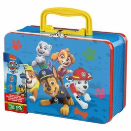 Spin Master 6066827 Juego de Memoria Patrulla Canina en Maletín Metálico de 72 Cartas, para Niños y Niñas +3 años.