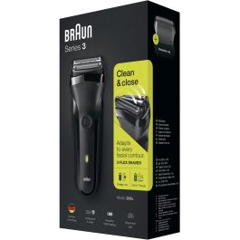 Braun Serie 3 300s Máquina de afeitar de láminas Negro 2 SensoFoil LED Batería recargable