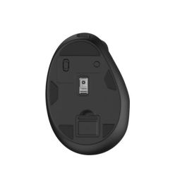 Ewent Ratón Inalámbrico Recargable EW3208 Negro - Conectividad Dual 2.4GHz/Bluetooth 5.1, 4000DPI Ajustable, Diseño Ergonómico