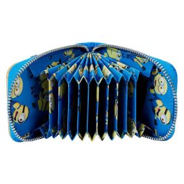 Loungefly Cartera Billetera Minions Gru Mi Villano Favorito de Cuero Vegano con Cremallera 6,87x10,62cm