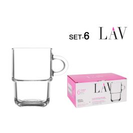 Lav Set de 6 Tazas Apilables Cozy 360 cc - Incluye 6 Tazas de 8x12x11 cm (4 Cajas) Precio: 33.4999995. SKU: B153NRPW6V