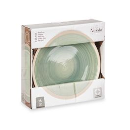 Plato Llano Grande Gres Verde Borde 26,5Cm Vessia (24 Unidades) Plato Llano Grande Gres Verde Borde 26,5Cm Vessia (24 Unidades)