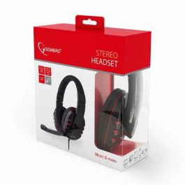Gembird GHS-402 Auriculares Gaming Alámbricos de Diadema con Micrófono Giratorio, Control Volumen para PC, Negro Precio: 11.49999972. SKU: S5600917