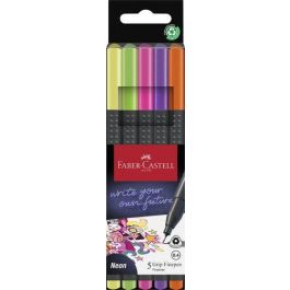 Rotulador Fibra Faber-Castell Grip Finepen 1516 Pack De 5 Colores Neon Precio: 3.50000002. SKU: B1DBG5KFPT