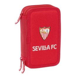 Plumier Escolar Safta Triple 37 Piezas Resistente Al Agua Sevilla F.C. 195x125x55 mm