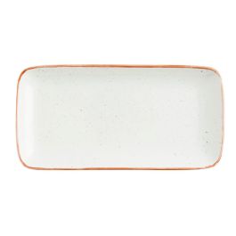 Ariane Fuente Rectangular Terra Porcelana Beige 28x14 cm (6 Unidades)