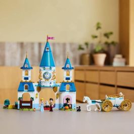 Lego 43275 Disney Princess El Castillo de Cenicienta y el Carruaje - Set Juego de Roles Infantil 6 Años