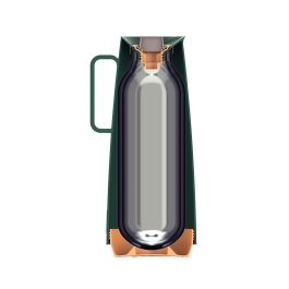 Tramontina Jarra Térmica Exata Verde 1L Polipropileno Interior Cristal