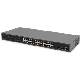 Digitus Switch L2 Managed Gigabit Ethernet PoE de 24 puertos con 2 SFP, para montaje en rack Precio: 463.49999971. SKU: B1JGVS4SCY
