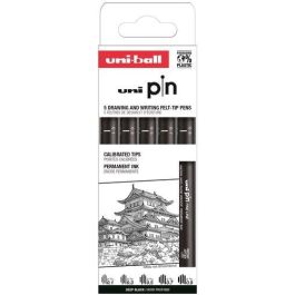 Uniball Rotulador PIN calibrado negro, set de 5 unidades (0.1, 0.3, 0.5, 0.7, 0.9) para dibujo profesional, resistente al agua Precio: 7.79000057. SKU: B12MJGH5V5