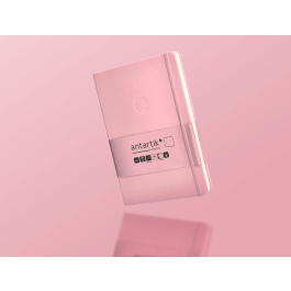 Antartik Cuaderno A5 Tapa Dura Hojas Lisas Rosa Pastel 100 Hojas 80 gr FSC
