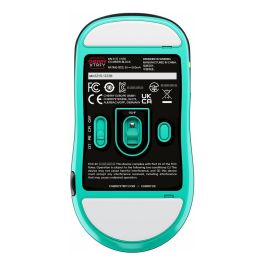 Cherry XTRFY M68 Wireless Ratón Inalámbrico Negro Turquesa 26000 DPI RF 2.4 GHz USB Tipo C