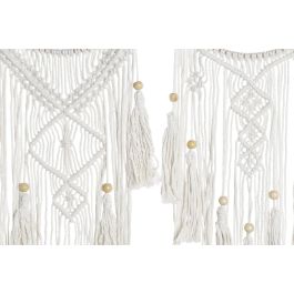 Decoracion Colgante Boho DKD Home Decor Blanco Marron 1 x 93 x 25 cm (2 Unidades) Decoracion Colgante Boho DKD Home Decor Blanco Marron 1 x 93 x 25 cm (2 Unidades)