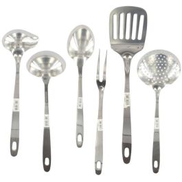 Fackelmann FAC3176239999068 - Juego de Utensilios de Cocina Oxford de 6 Piezas de Acero Inoxidable