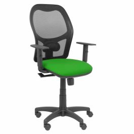 Piqueras y Crespo Silla de Oficina Ergonómica Alocén Sincro con Brazos Regulables, Respaldo de Malla Negro y Asiento Bali Verde Precio: 192.49999989. SKU: S5703806
