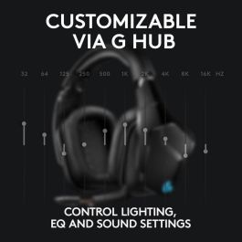 Logitech G935 Auriculares Inalámbricos Gaming con Sonido Envolvente 7.1 y LIGHTSYNC RGB