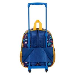 Harry Potter Mochila 3D con Ruedas Pequeña Crest Naranja para Niños Harry Potter Mochila 3D con Ruedas Pequeña Crest Naranja para Niños