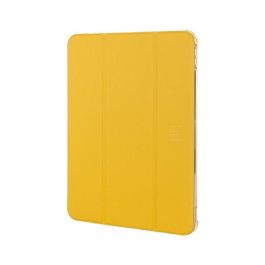 Tucano Funda Folio Satin para iPad Air 11 M2 (2024), 27.9 cm (11 Pulgadas), TPU, Amarillo Senfgelb, Modo Espera, Resistente a Golpes, Portaboligrafo, Modelo IPDA11M2ST-DY