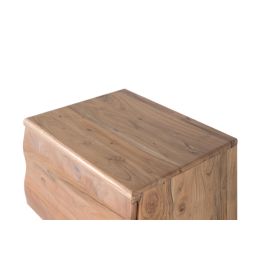 Giner y Colomer Mesita de Noche Madera de Acacia Natural 31x50cm