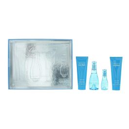 Set Davidoff: Cool Water, Body Lotion, Body, 75 ml + Cool Water, Eau De Toilette, For Women, 50 ml + Cool Water, Shower Gel, All Skin Types, 75 ml + Cool Water, Eau De Toilette, For Women, 15 ml *Miniature Precio: 46.6334. SKU: B12VDVYSTY