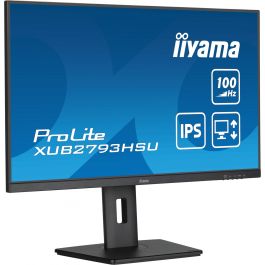 iiyama ProLite XUB2793HSU-B6 Monitor 27" Full HD IPS 100Hz 1ms HDMI DP Pivot VESA Altavoces Negro