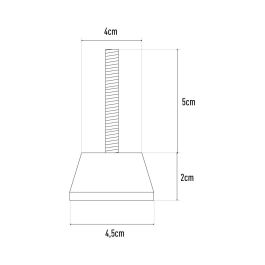 Conjunto silentblock para suelo s-40, 7 x 4,5 cm