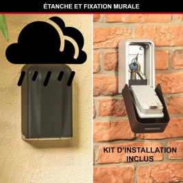 Master Lock Caja de Llaves Segura Certificada XL - Seguridad Profesional con Combinación Programable y Cubierta Protectora