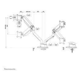Soporte de Mesa para Pantalla Neomounts DS70S-950BL2 Negro