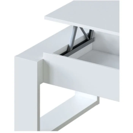 Nova Mesa de centro elevable 105x55x45 cm Melamina blanca MEU8423490266831