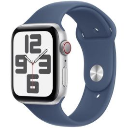 Apple Watch SE GPS + Cellular - 44 mm - Caja de aluminio plateada - Correa deportiva de mezclilla - M/L Precio: 389.49999946. SKU: B1HDCLA95F