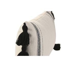 DKD Home Decor Cojín Urban Poliéster Blanco Negro 30 x 50 cm (2 Unidades)
