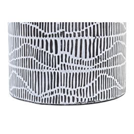 DKD Home Decor Cesta Urban Set de 2 Blanco Marron Hierro Cuerda 42 x 58 x 52 cm