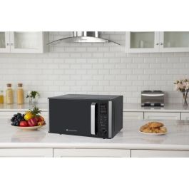Continental Edison MO28GB Microondas con Parrilla Negro, 28 Litros, 1450W de potencia total, 1000W de grill, Independiente
