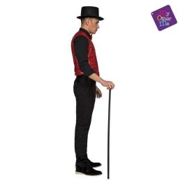 My Other Me Disfraz de Chaleco Showman Rojo para Adulto Talla M-L - Ideal para Carnaval, Fiestas Temáticas y Espectáculos - 100% Poliéster