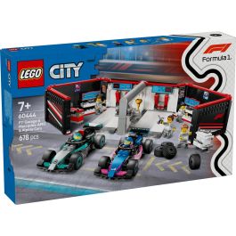 Lego Juego de Construcción Garaje Formula 1 con Coches Mercedes-AMG y Alpine - Lego City (Edad 7+ años)
