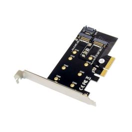MicroConnect Tarjeta Adaptadora SSD PCI-E X4 a M.2 NGFF Clave M y SATA a M.2 NGFF Clave B