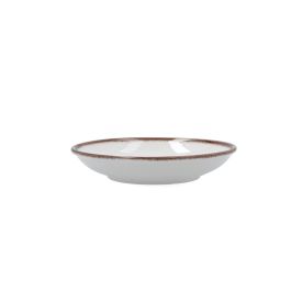 Bidasoa Plato Hondo Porcelana Orion Hydrozero 20 cm Blanco Apilable Resistente Rayaduras Apto Lavavajillas Microondas Brillo