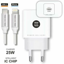 Cargador de Pared Tech One Tech TEC2265 25 W Cargador de Pared Tech One Tech TEC2265 25 W